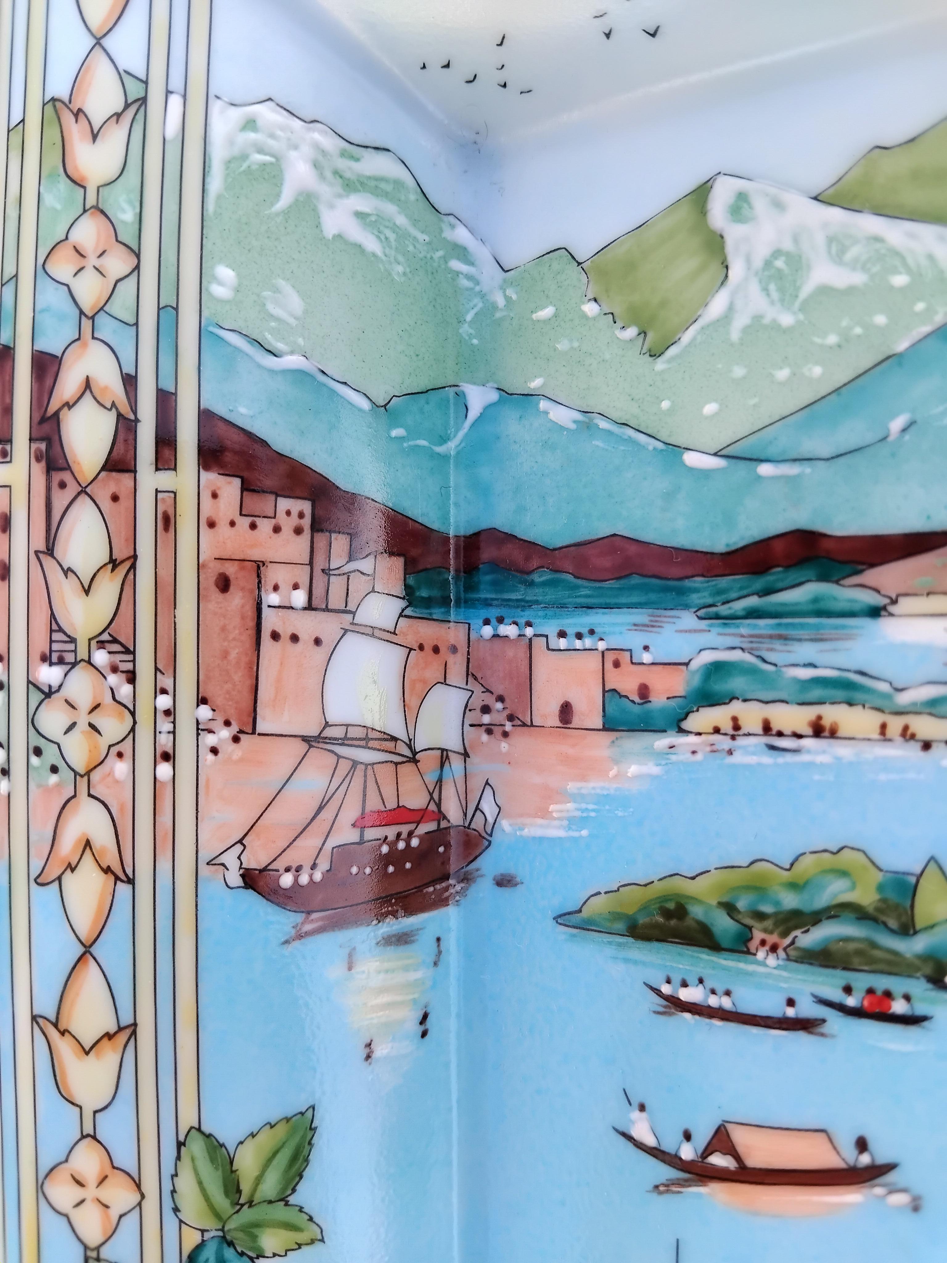 Hermès Zigarren-Aschenbecher Wechseltablett Le Fleuve Sacre Gange Ganga Indien im Angebot 12