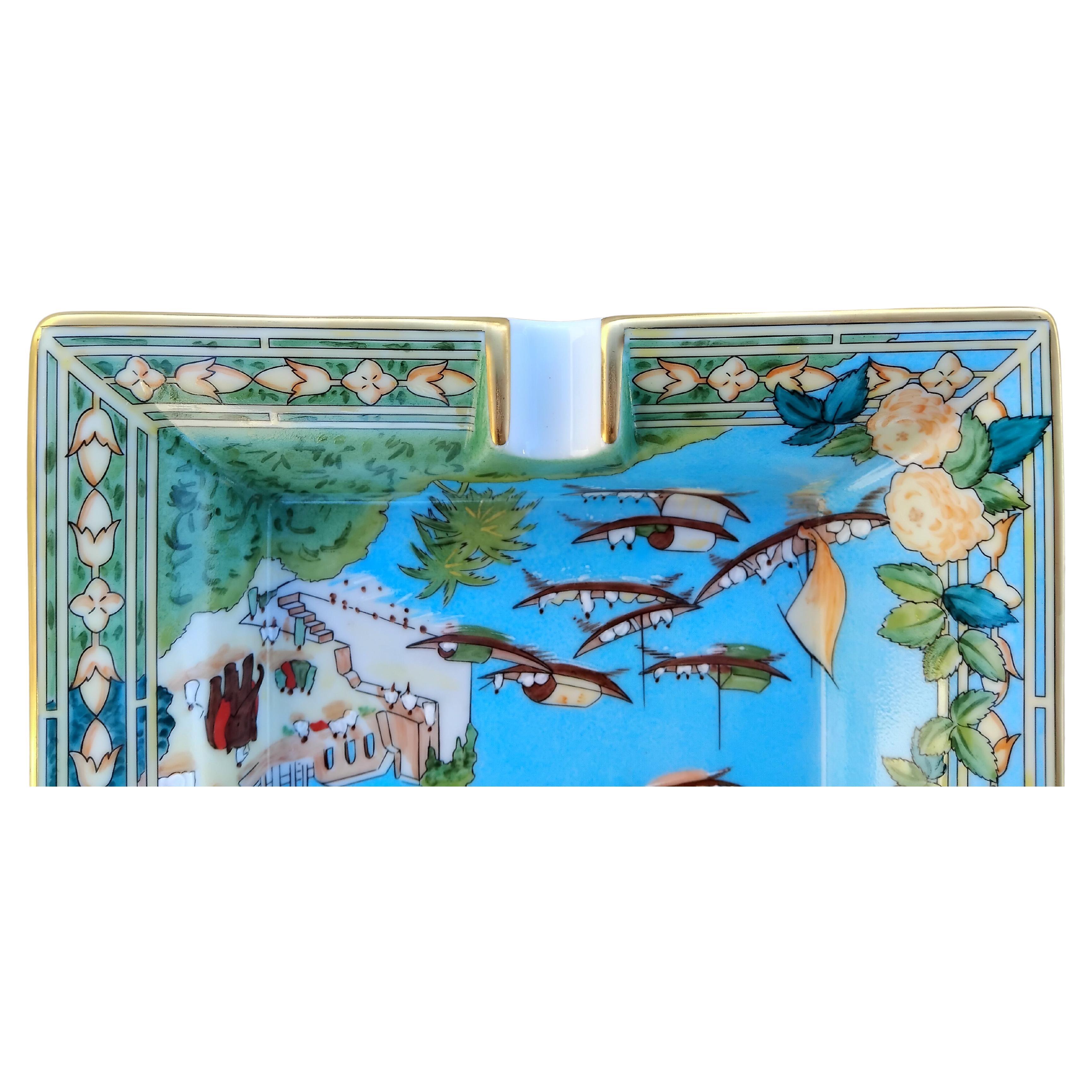 Hermès Zigarren-Aschenbecher Wechseltablett Le Fleuve Sacre Gange Ganga Indien im Angebot 1