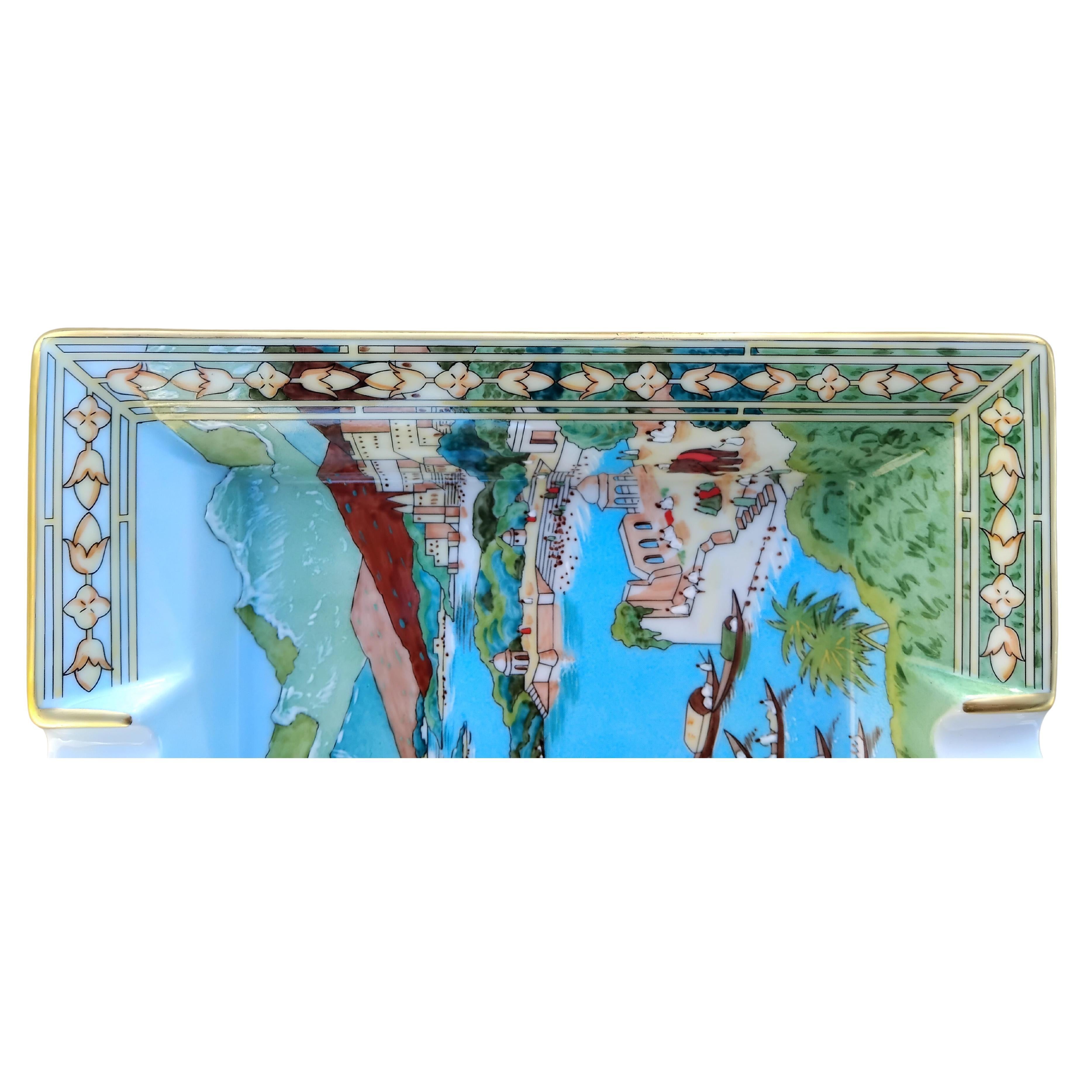 Hermès Zigarren-Aschenbecher Wechseltablett Le Fleuve Sacre Gange Ganga Indien im Angebot 2