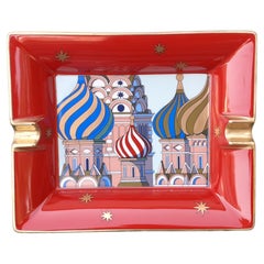 Hermès Cigar Ashtray Change Tray Russian Ballets Russia Porcelain RARE