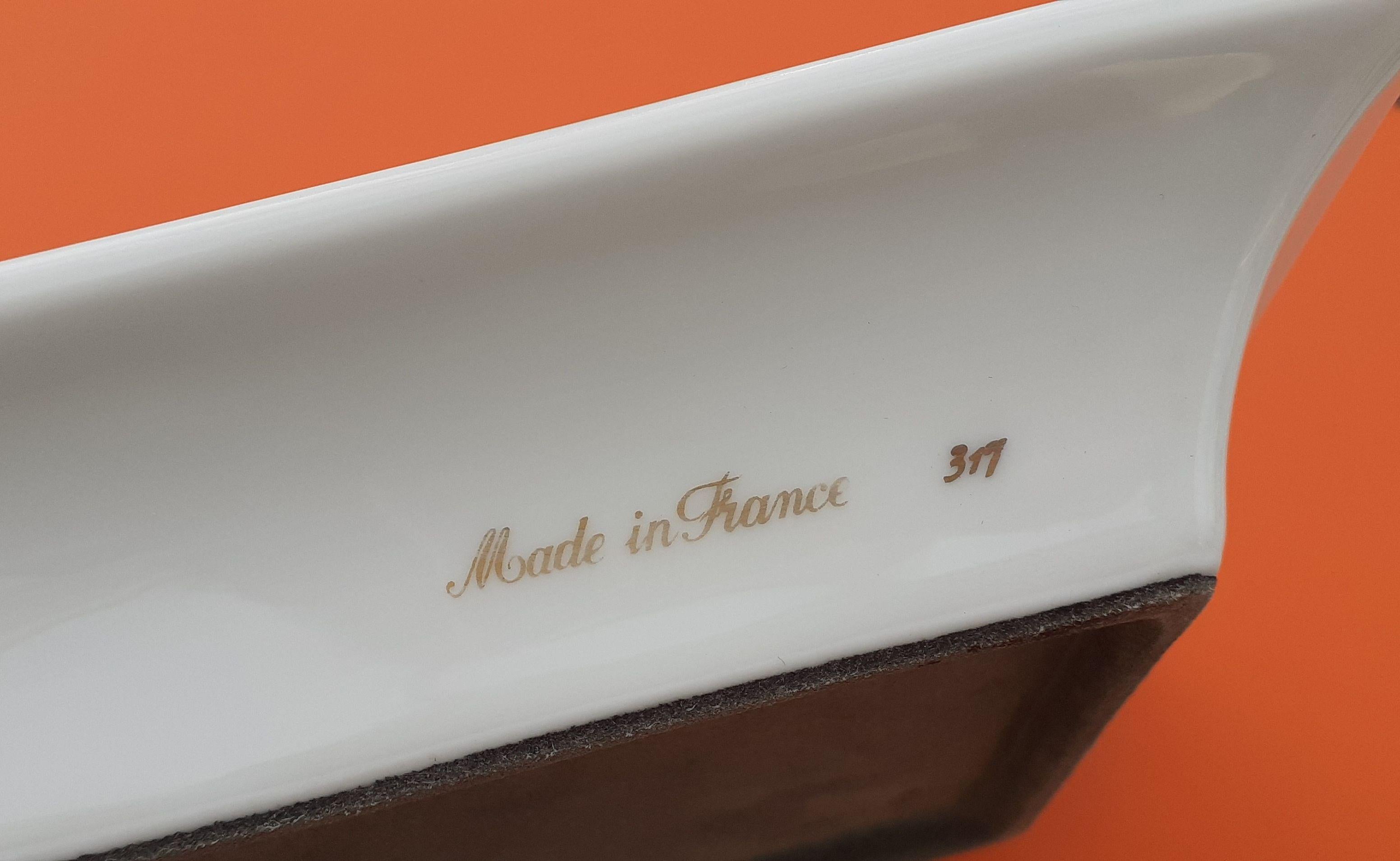 Hermès Cigar Ashtray Change Tray Small Boats Sailing Ships Print in Porcelain 6