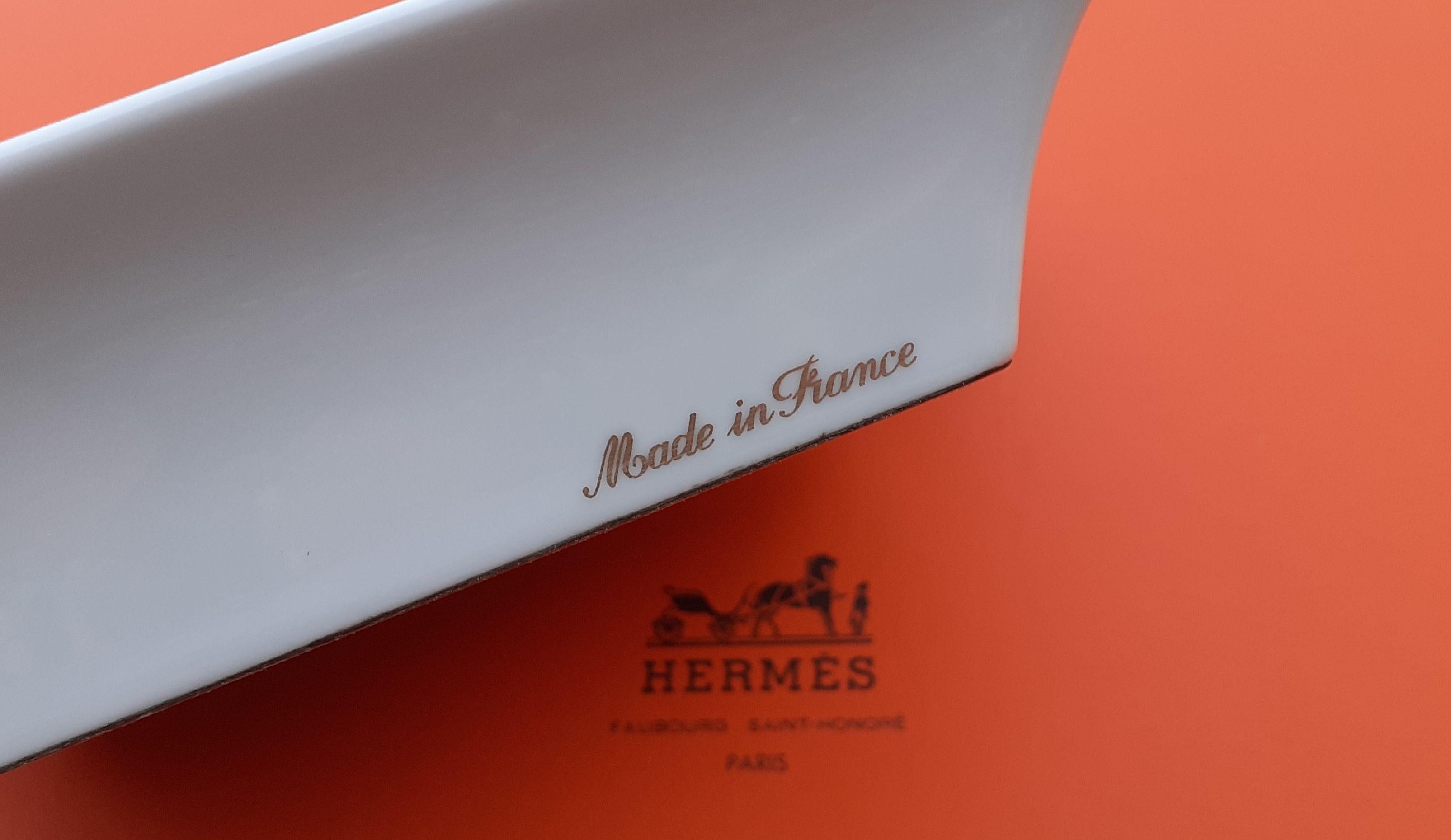 Hermès Zigarren AschenbecherWechseltablett Pferd Druck in Porzellan im Angebot 8