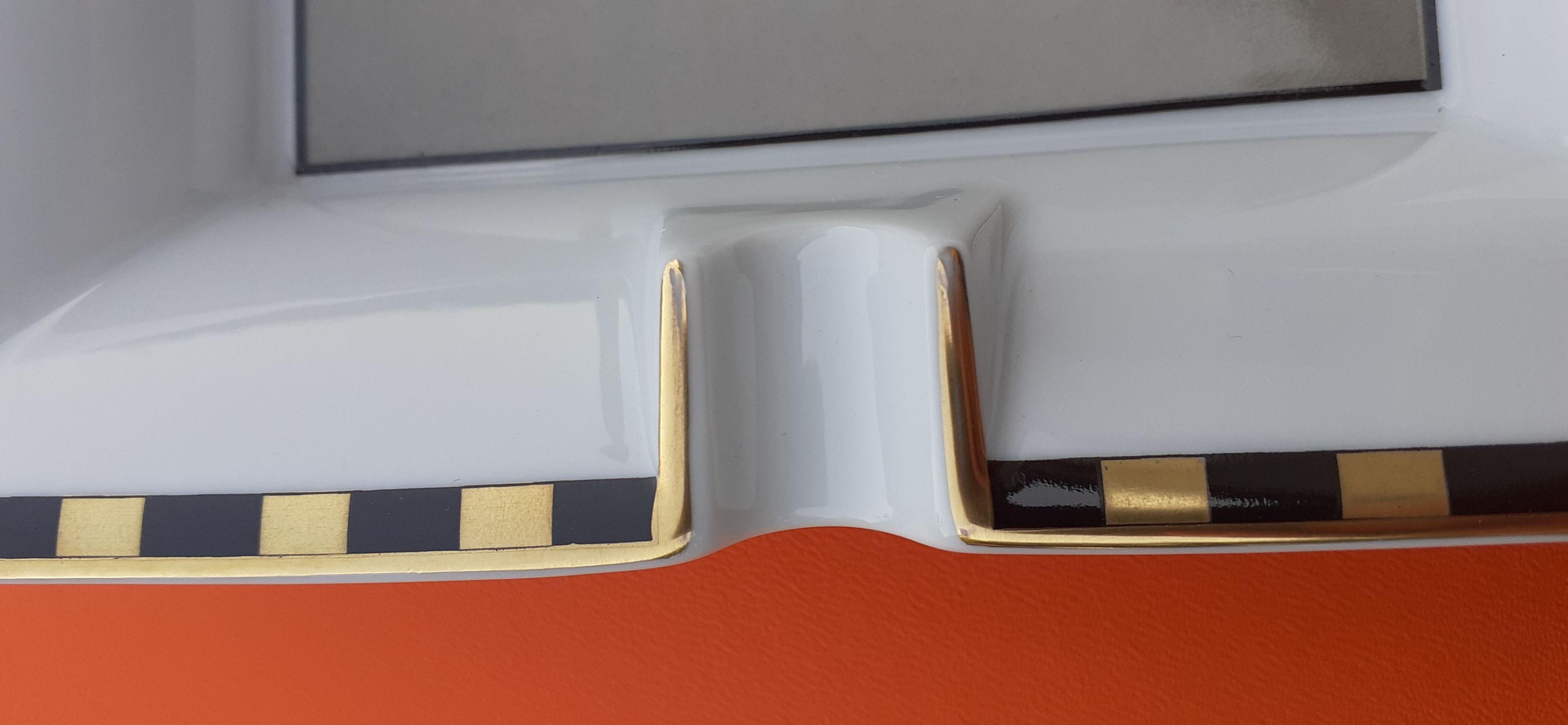 Hermès Zigarren AschenbecherWechseltablett Pferd Druck in Porzellan im Angebot 5