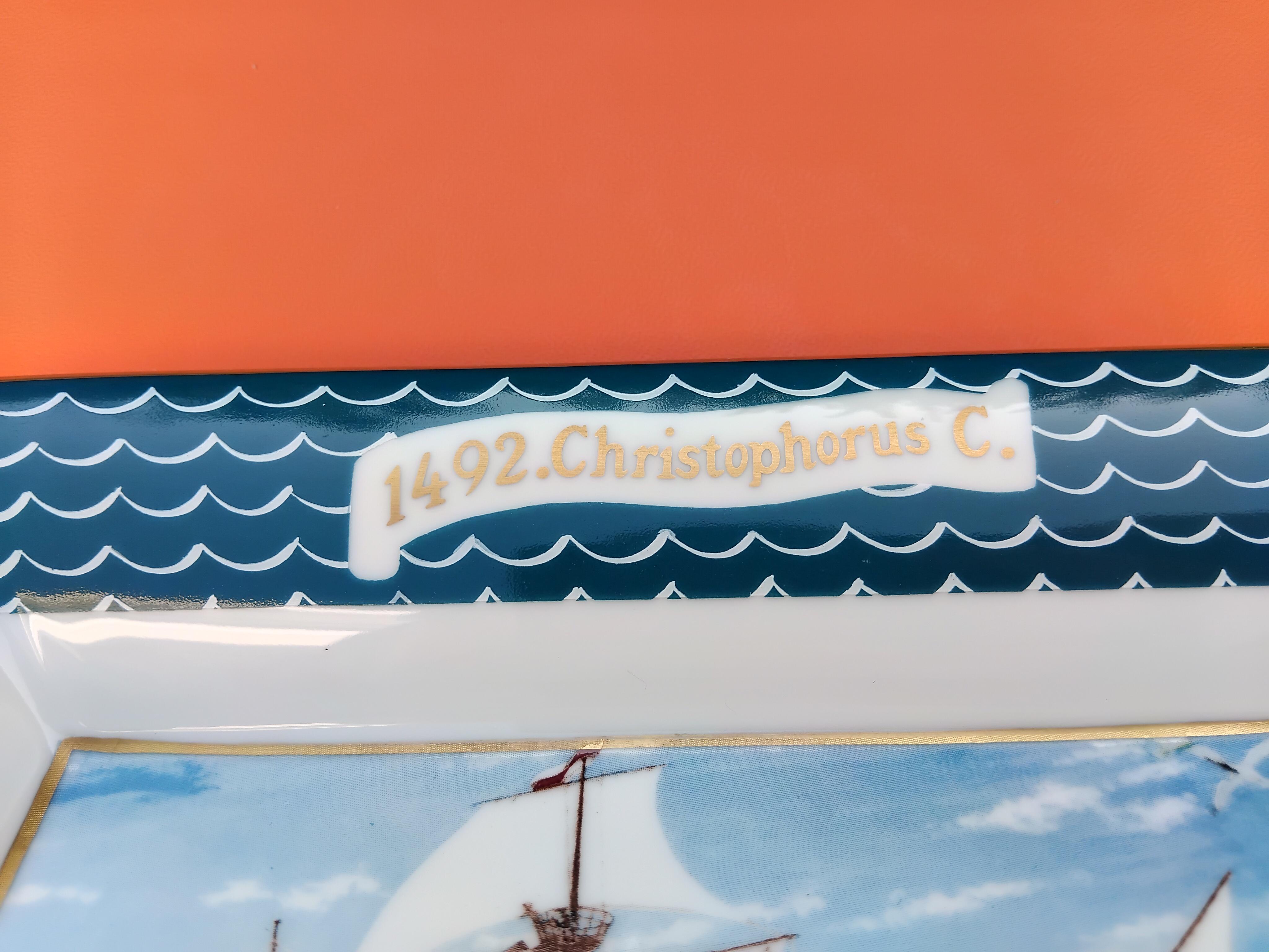 Hermès Zigarre Astray 1492 Christoph Kolumbus entdeckt Amerika Porzellan Gold im Angebot 3