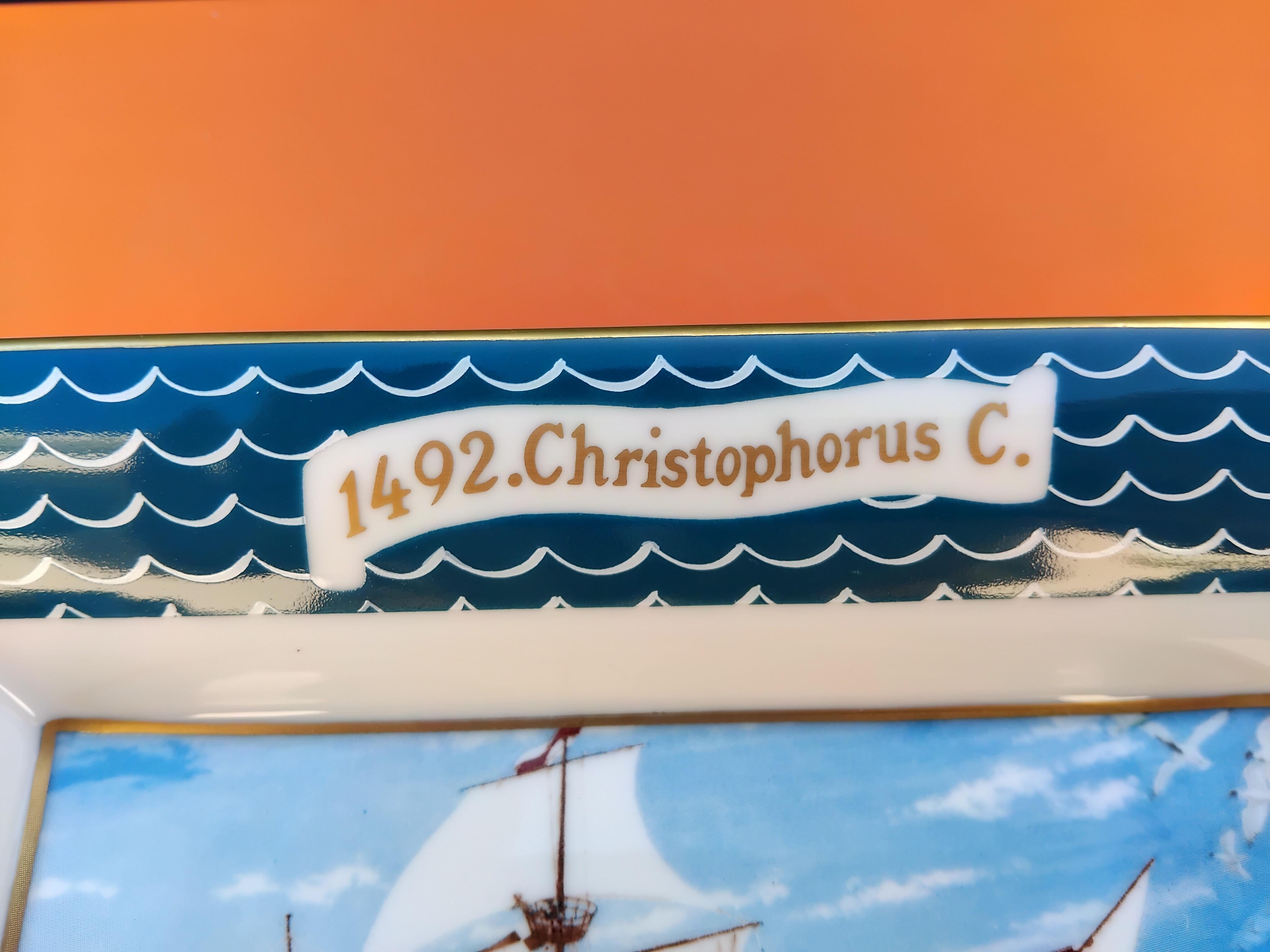 Hermès Zigarre Astray 1492 Christoph Kolumbus entdeckt Amerika Porzellan Gold im Angebot 4