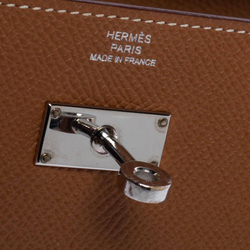 Hermes Cigare Epsom Leather Kelly Wallet 4
