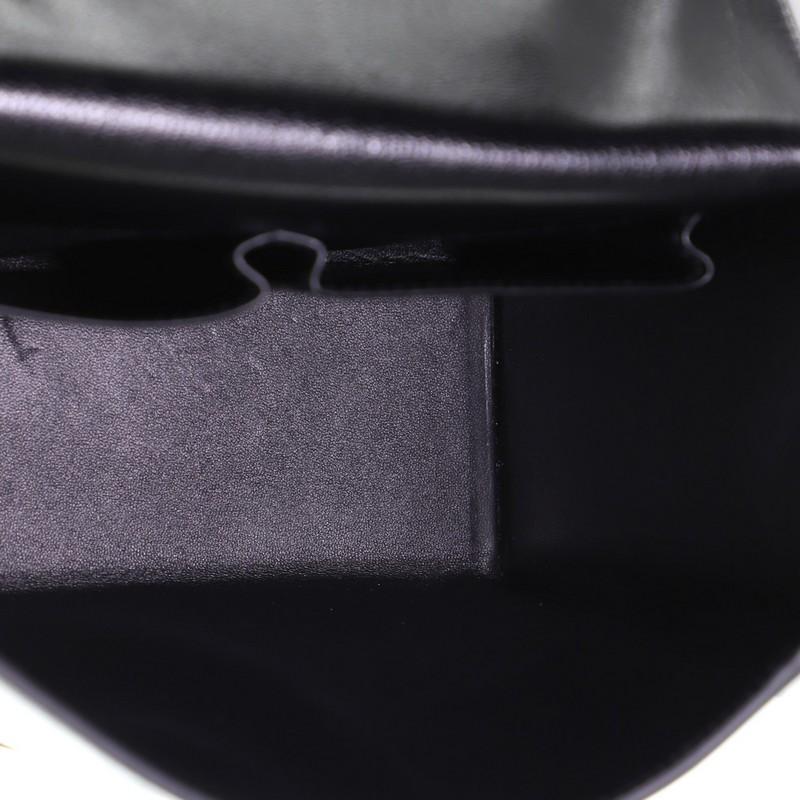 Black Hermes Cinhetic Top Handle Bag Chevre Mysore