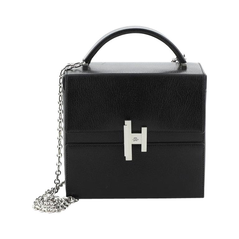 Hermes Cinhetic Top Handle Bag Chevre Mysore