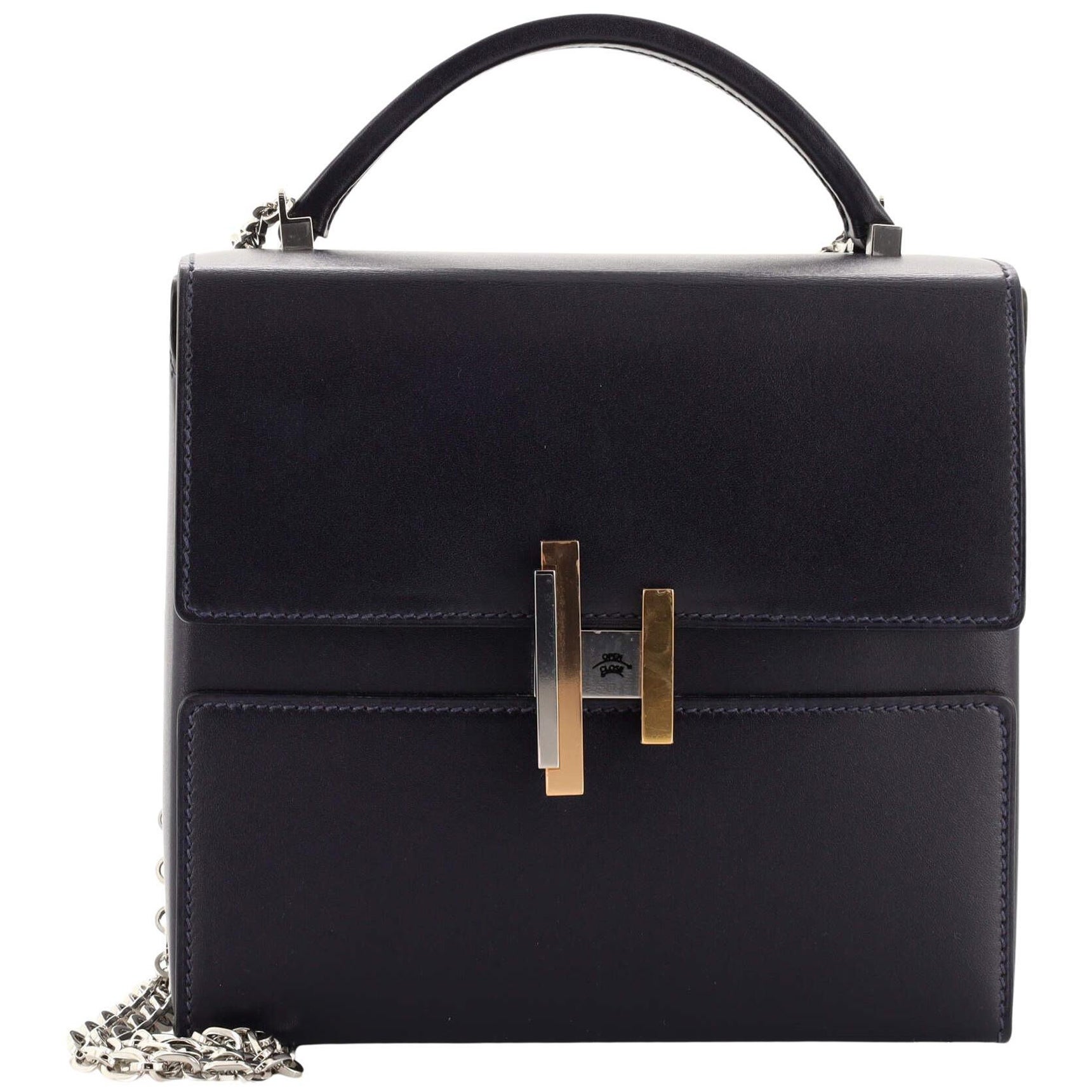 Hermes Cinhetic Top Handle Bag Villandry Calfskin