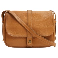 Hermès circa 1990 Sac Bandouliere Noumea Lift Gold Leather Shoulder Bag Hermes