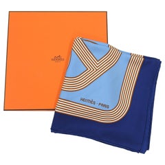 Hermes Circuit 24 Faubourg Silk Twill 90cm Scarf in Box