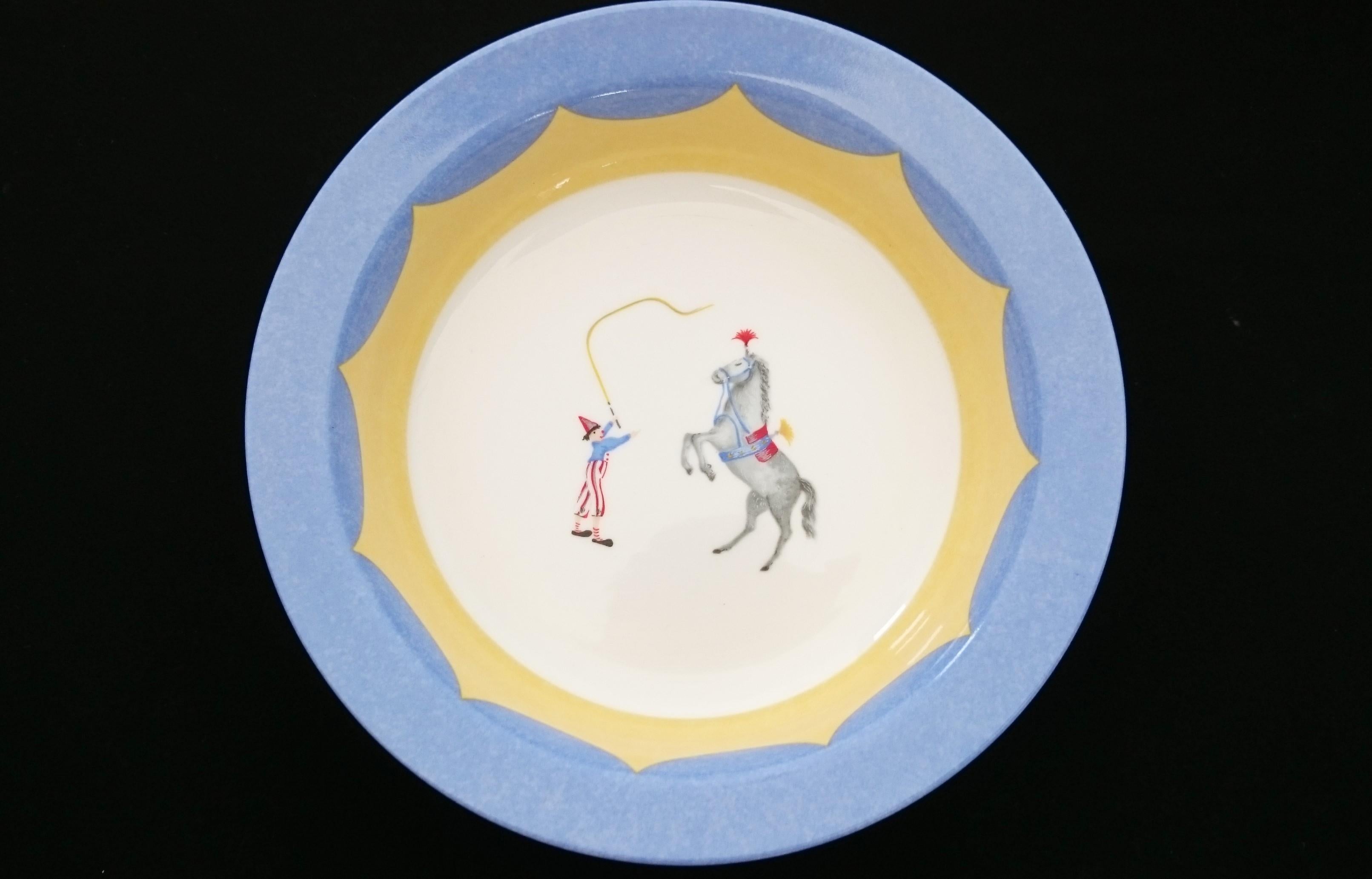Hermès Circus Porcelain Service (6 pieces set) For Sale 5