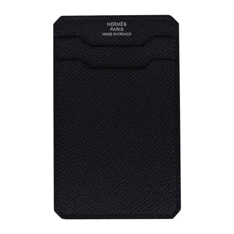 Hermes City 3CC Card Holder Black Epsom Leather at 1stDibs hermes 3cc
