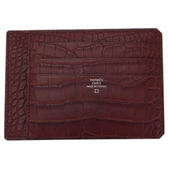 Hermes City 8CC Card Holder Rouge H Matte Alligator