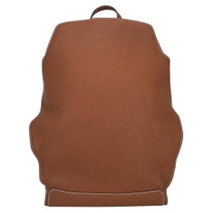 Cityback 30 Rucksack Gold Togo Leder mit Palladiumbeschlägen von Hermès