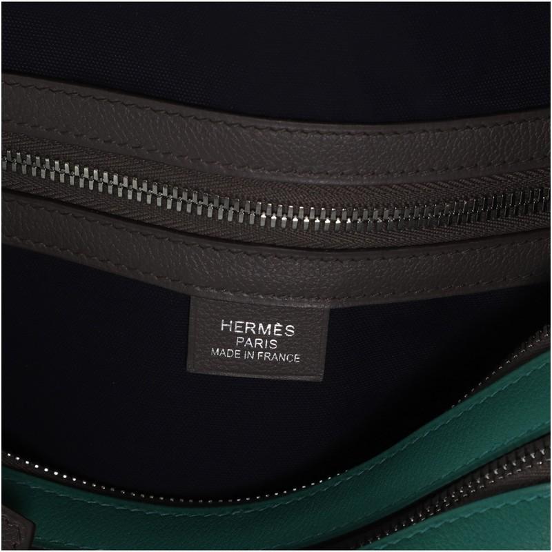 Blue Hermes Cityslide Belt Bag Evercolor GM