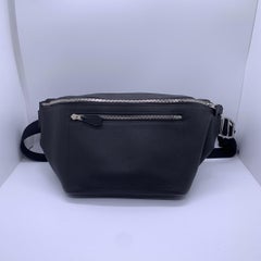 Hermes Cityslide Black Calfskin Waist Bag, X Stamp