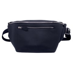 Hermes Cityslide Black Calfskin Waist Bag, X Stamp