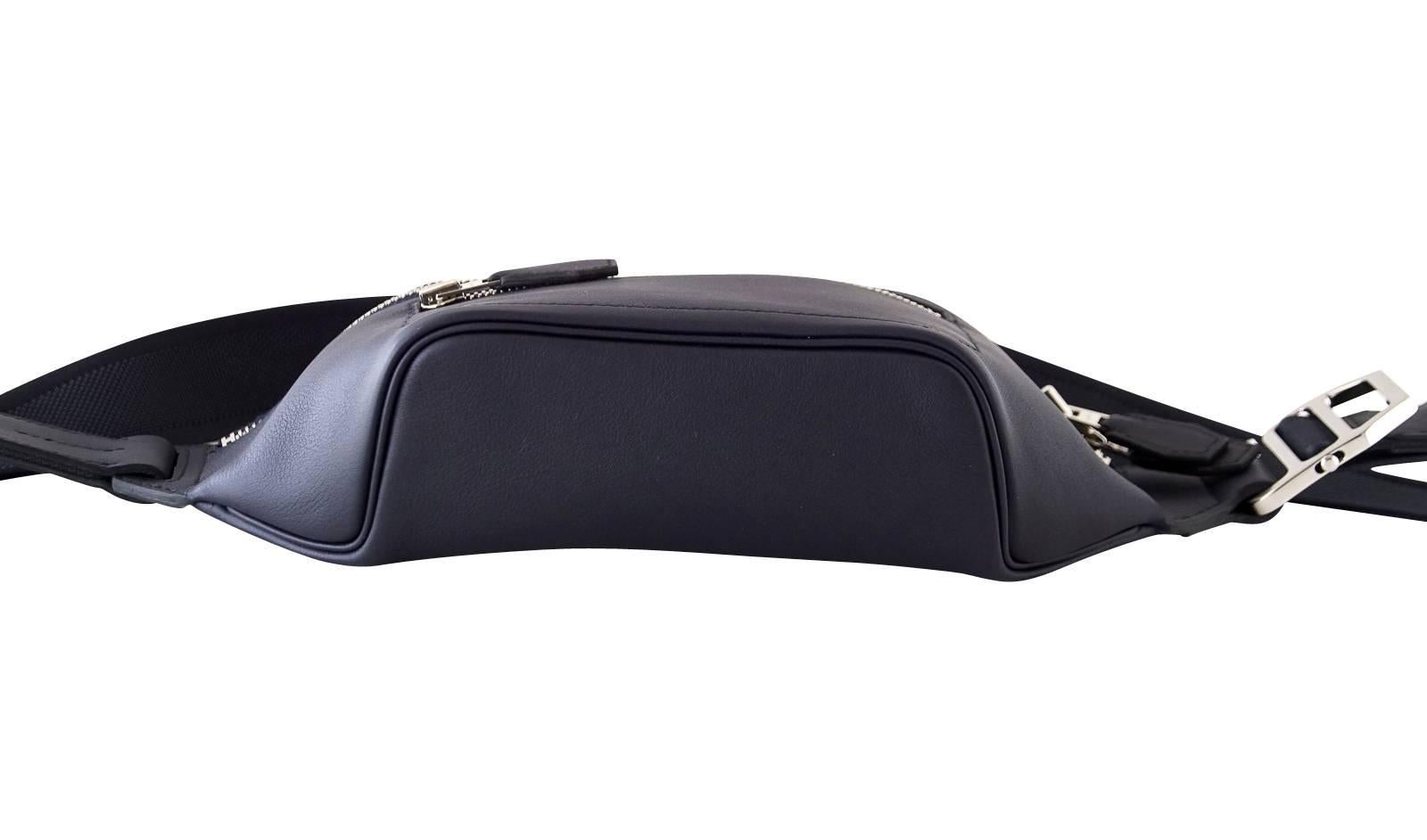 Hermes Cityslide Cross PM Taurillon Cristobal Leather Blue Indigo Limited Edtn 3