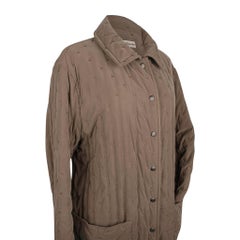 Hermes Classic Paddock Jacket Taupe leggermente imbottito 42 / 8