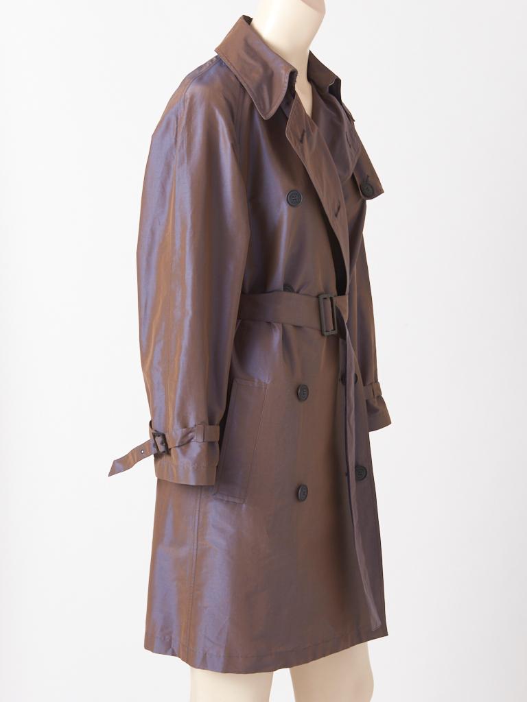Gray Hermès Classic Trench For Sale
