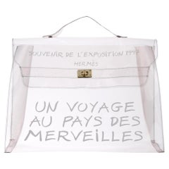 Hermès Clear Souvenir De L'exposition Kelly Transparent 22H0