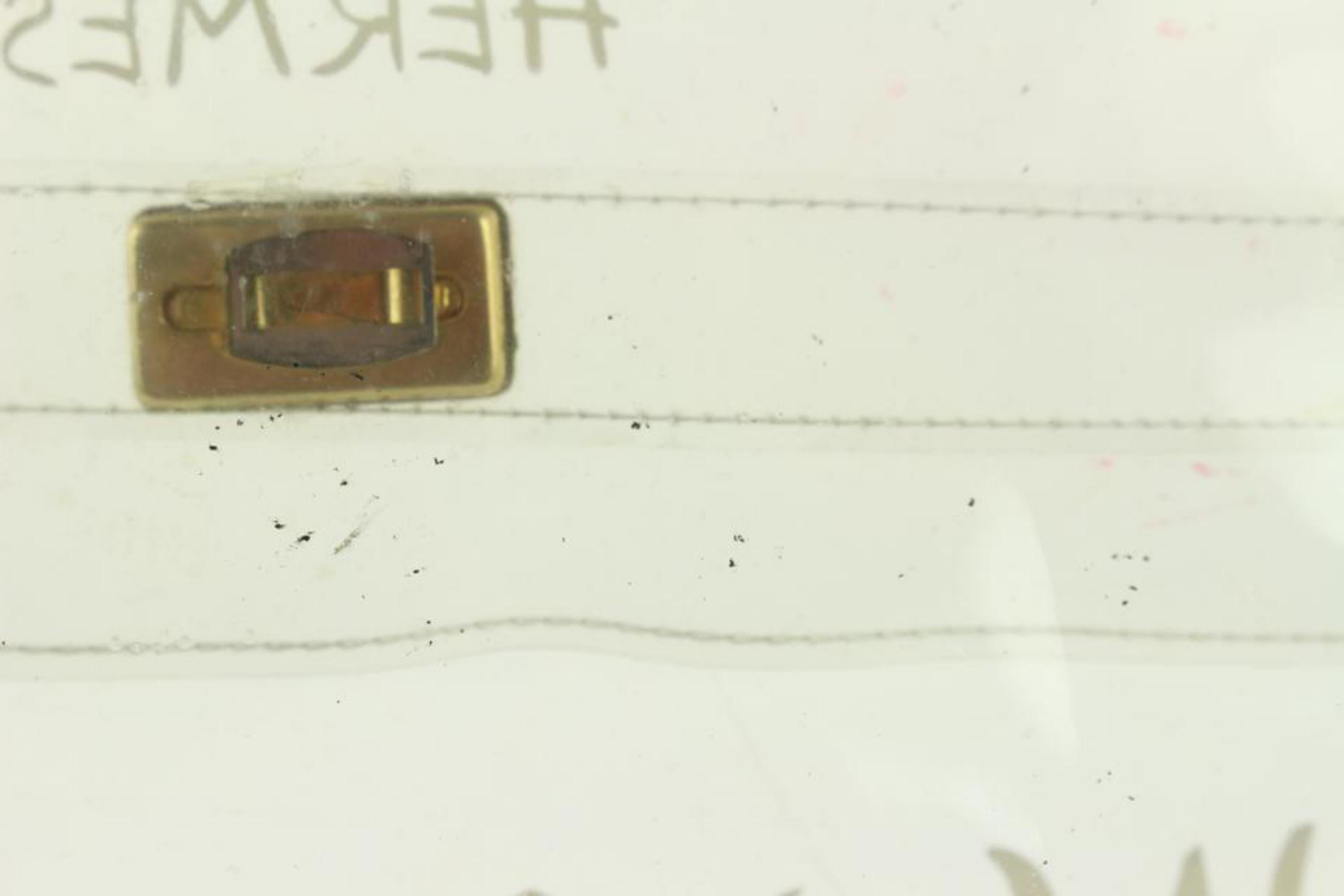 hermes vinyl souvenir de l'exposition kelly transparent