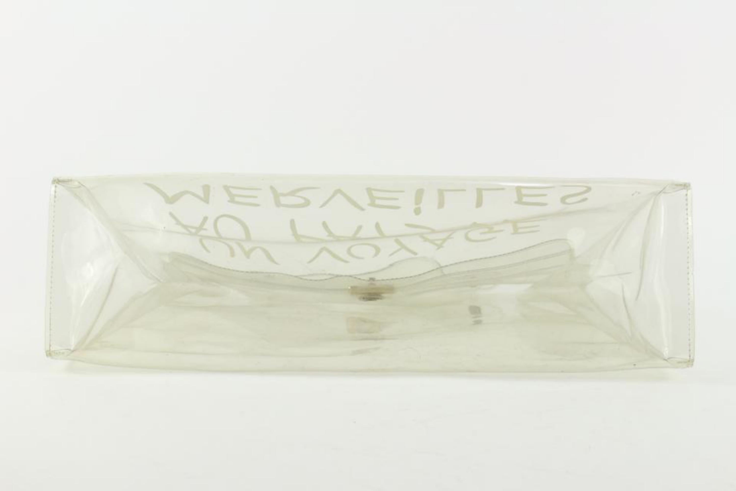 Beige Hermès Clear x White Souvenir DE L'Exposition 1997 Kelly Transparent 9HER1103