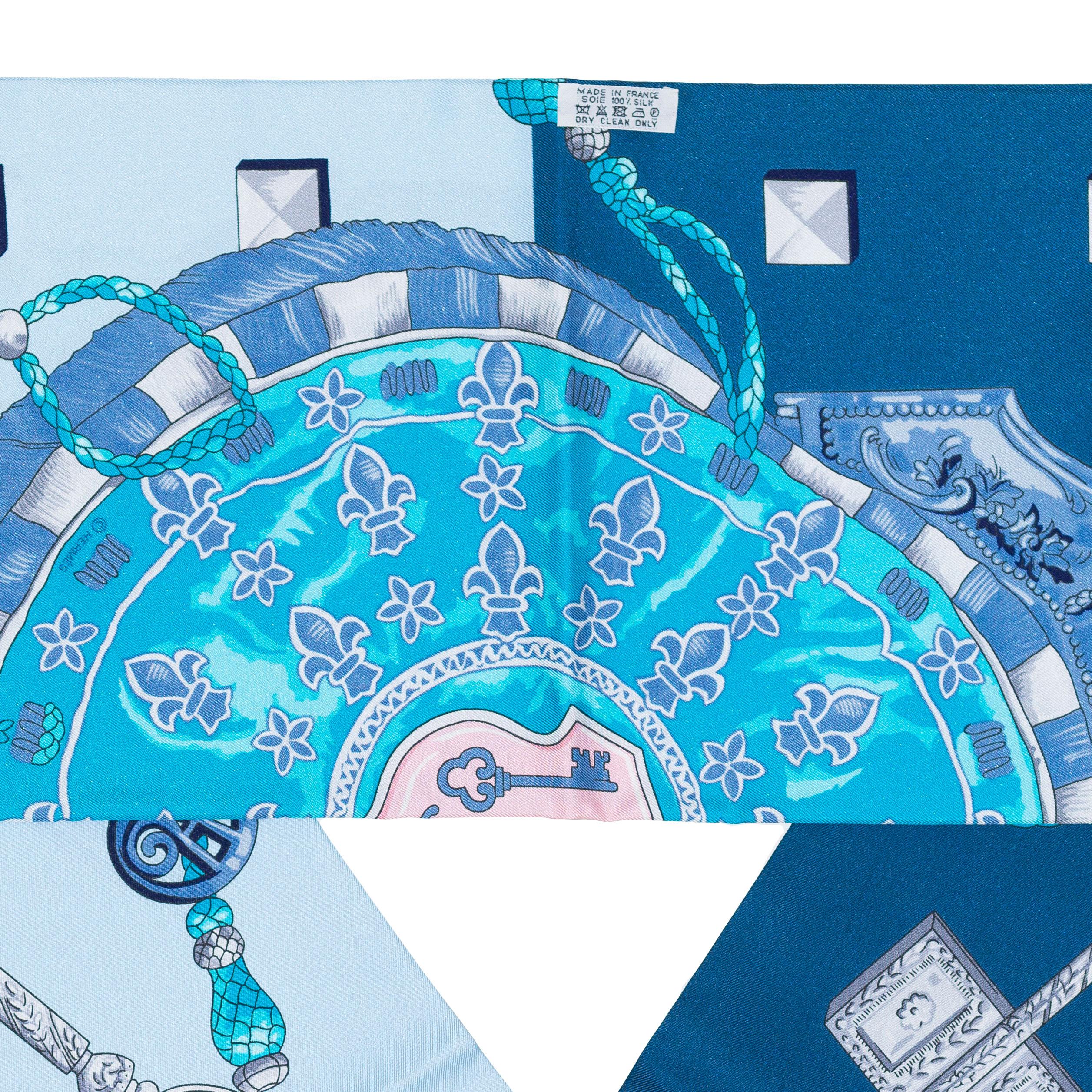 Hermes Clefs - Maxi Twilly - Bleu - Nuevo / ¡Cuidado! Azul en venta