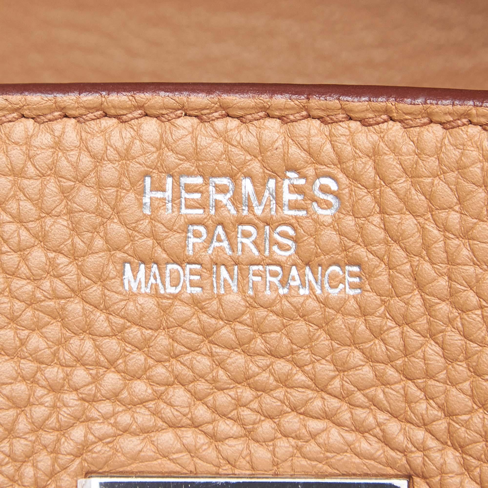 Hermes Clemence Leather Birkin 35 Bag  1