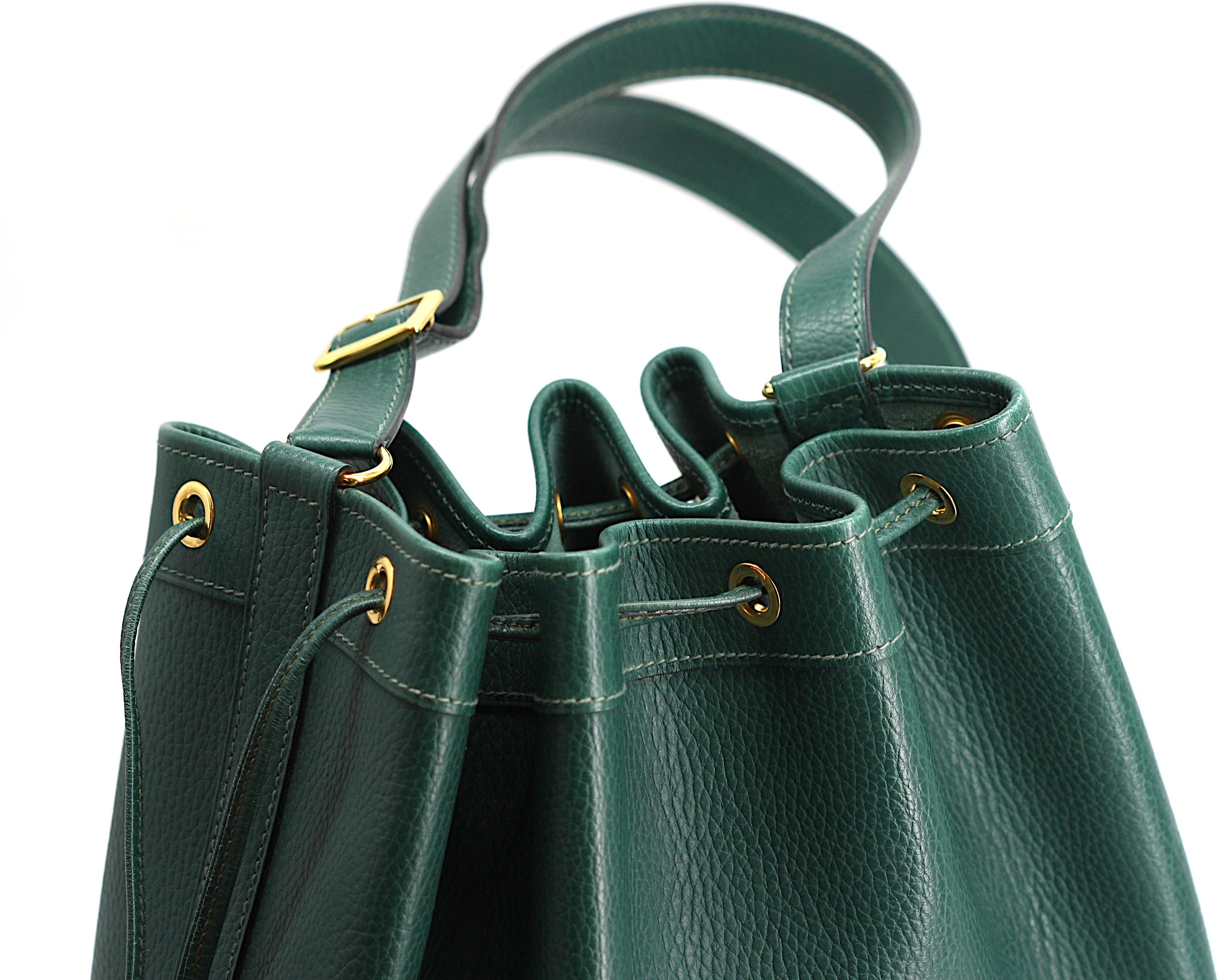Hermes Clemence Leather Market Shoulder Bag 1