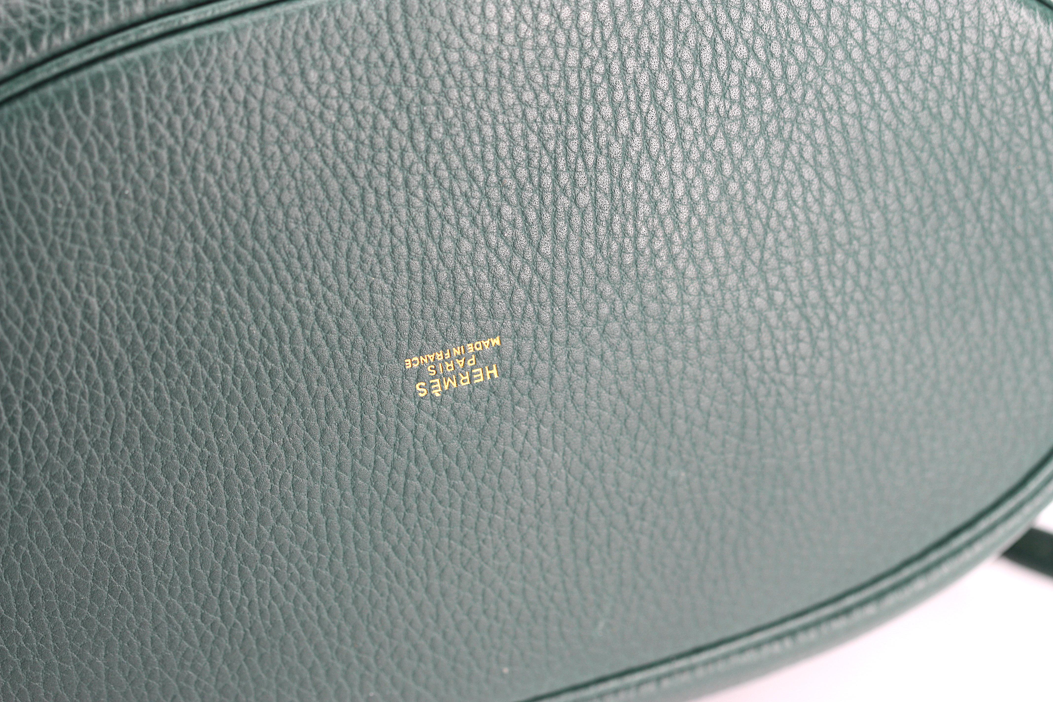 Hermes Clemence Leather Market Shoulder Bag 2