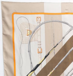 Hermes Clic-Clac by Julia Abadie Silk Scarf