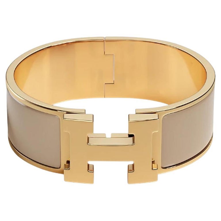 Hermes Clic H bracelet, Size GM, Orange