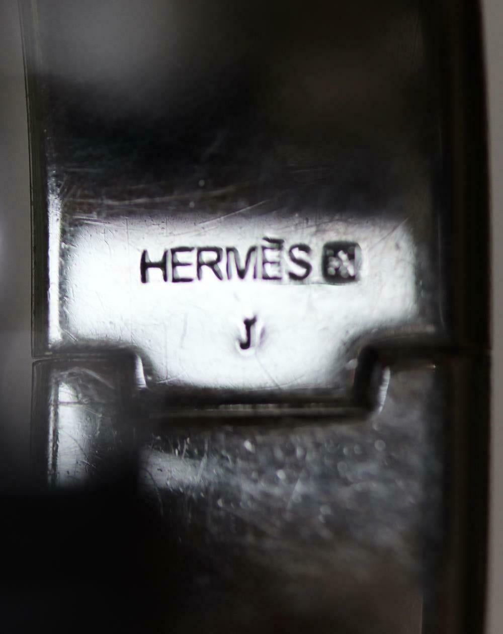 Hermès Clic Clac H Enamel and Palladium Plated Bracelet 2