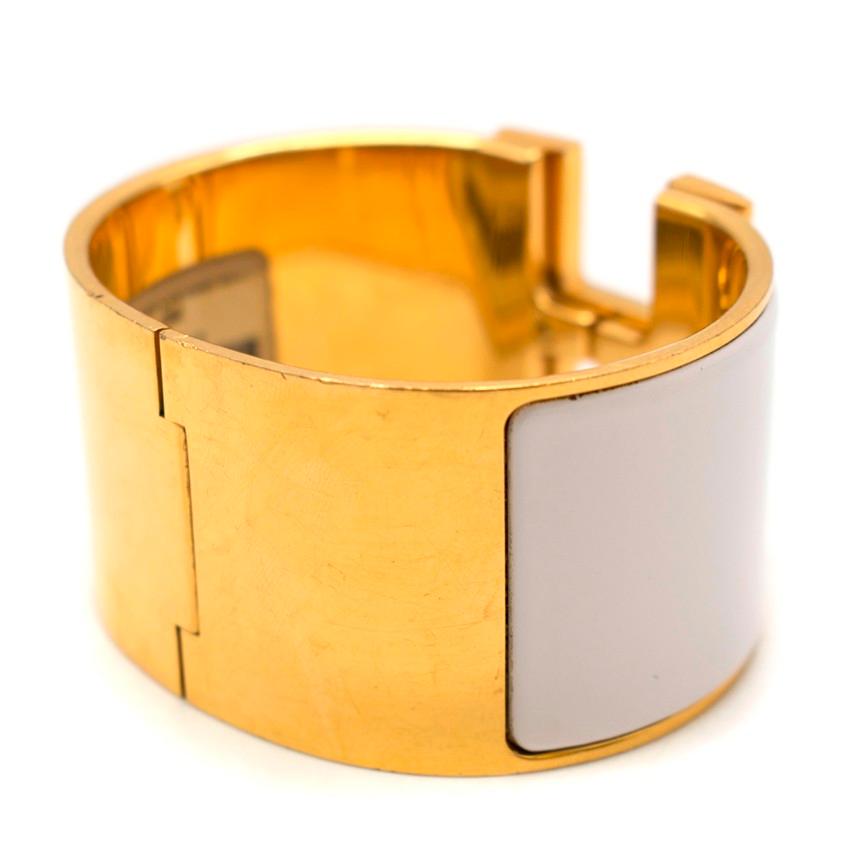 Women's Hermes Clic Clac H Extra Large Vintage Enamel Bangle For Sale