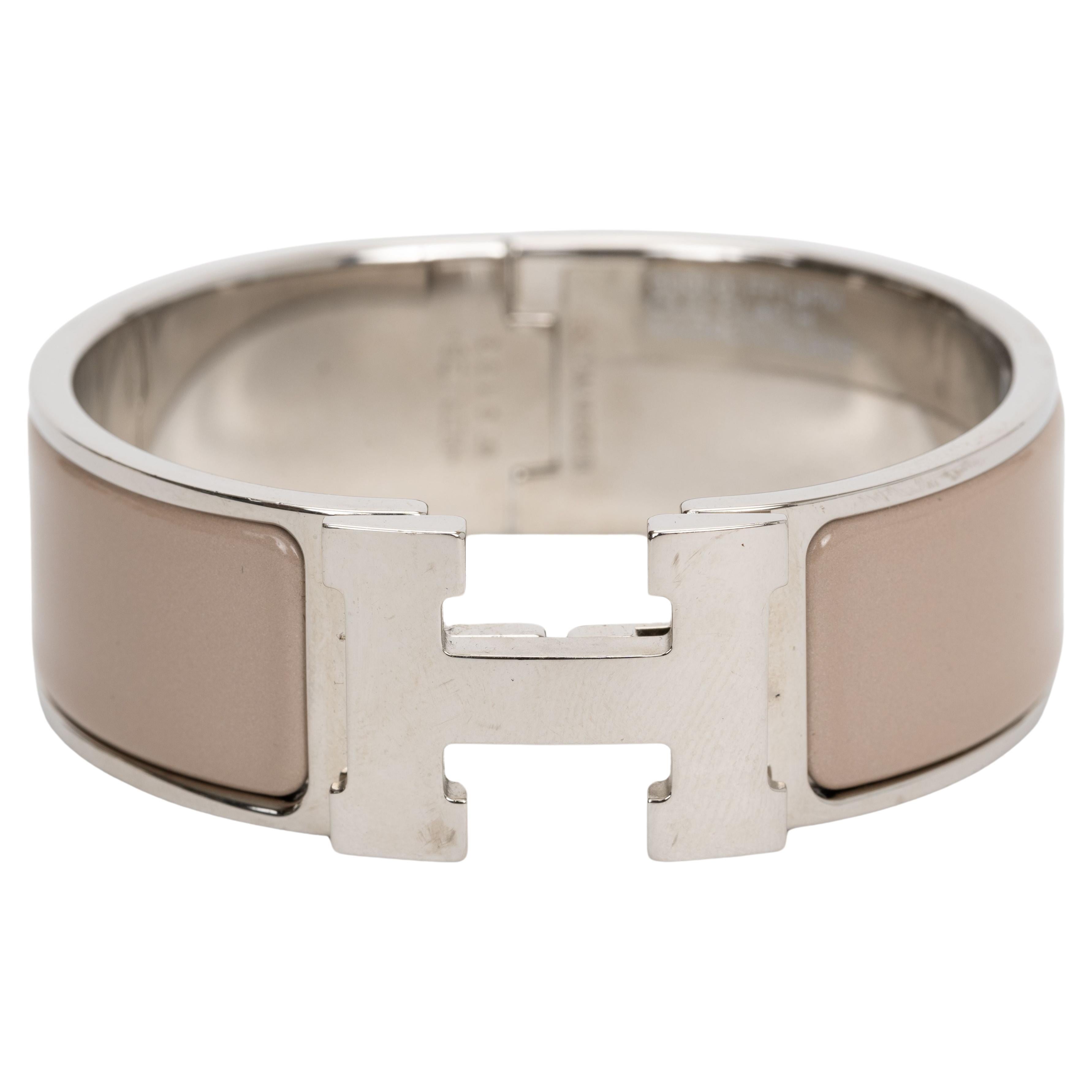 Hermes Clic Clac H Marron Glacé Bracelet