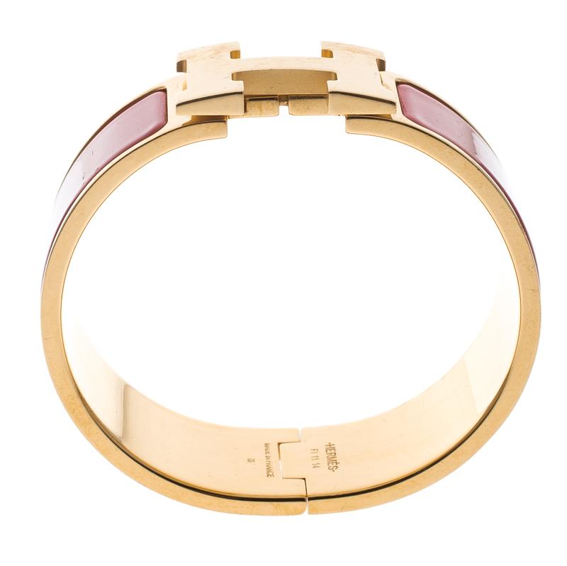 hermès bracelet red gold