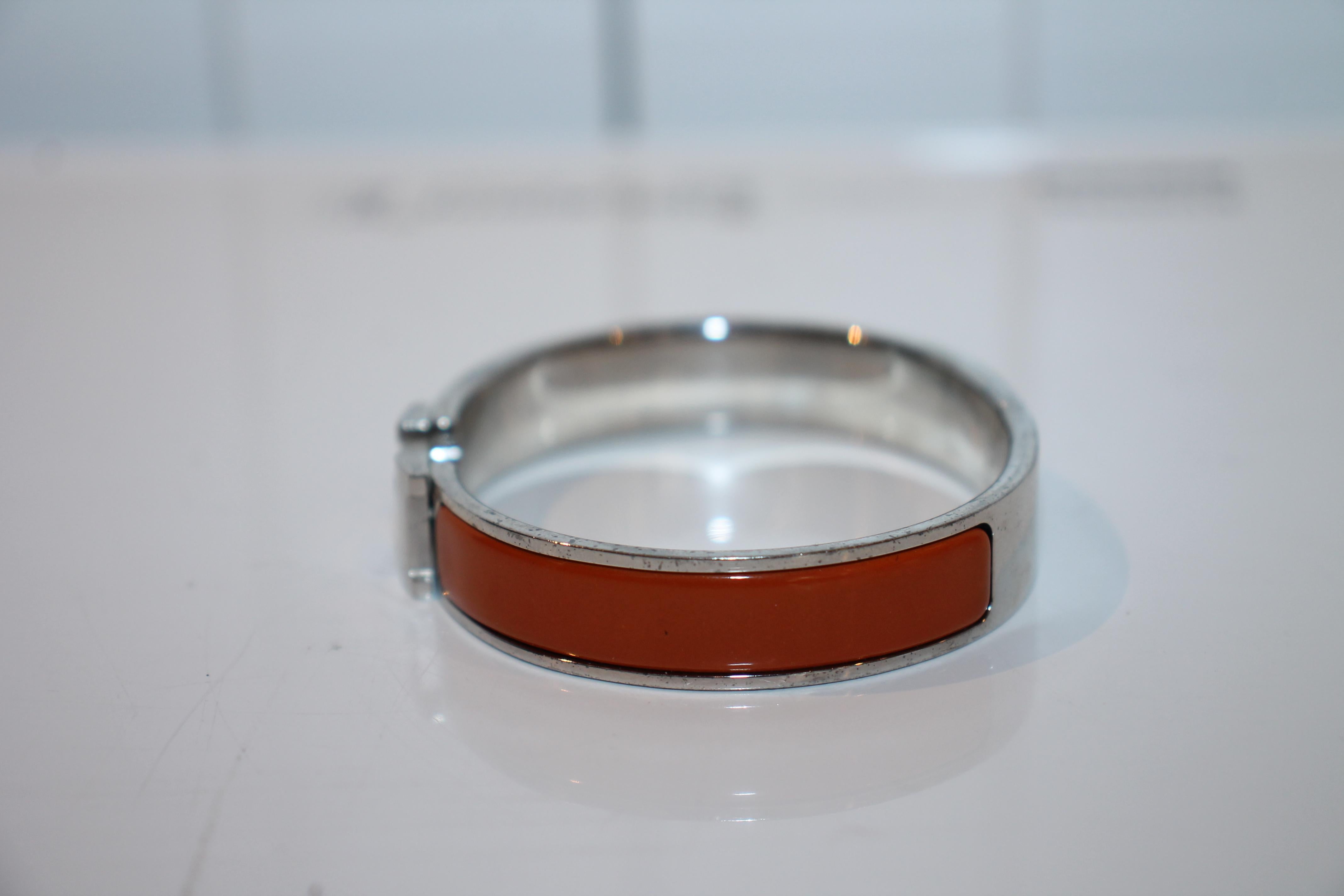 Hermes Clic H Bracelet In Good Condition For Sale In Roslyn, NY
