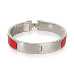 Hermès  Clic H Armband in Rouge Amarante