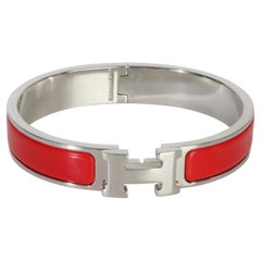 Hermès  Clic H Armband in Rouge Amarante