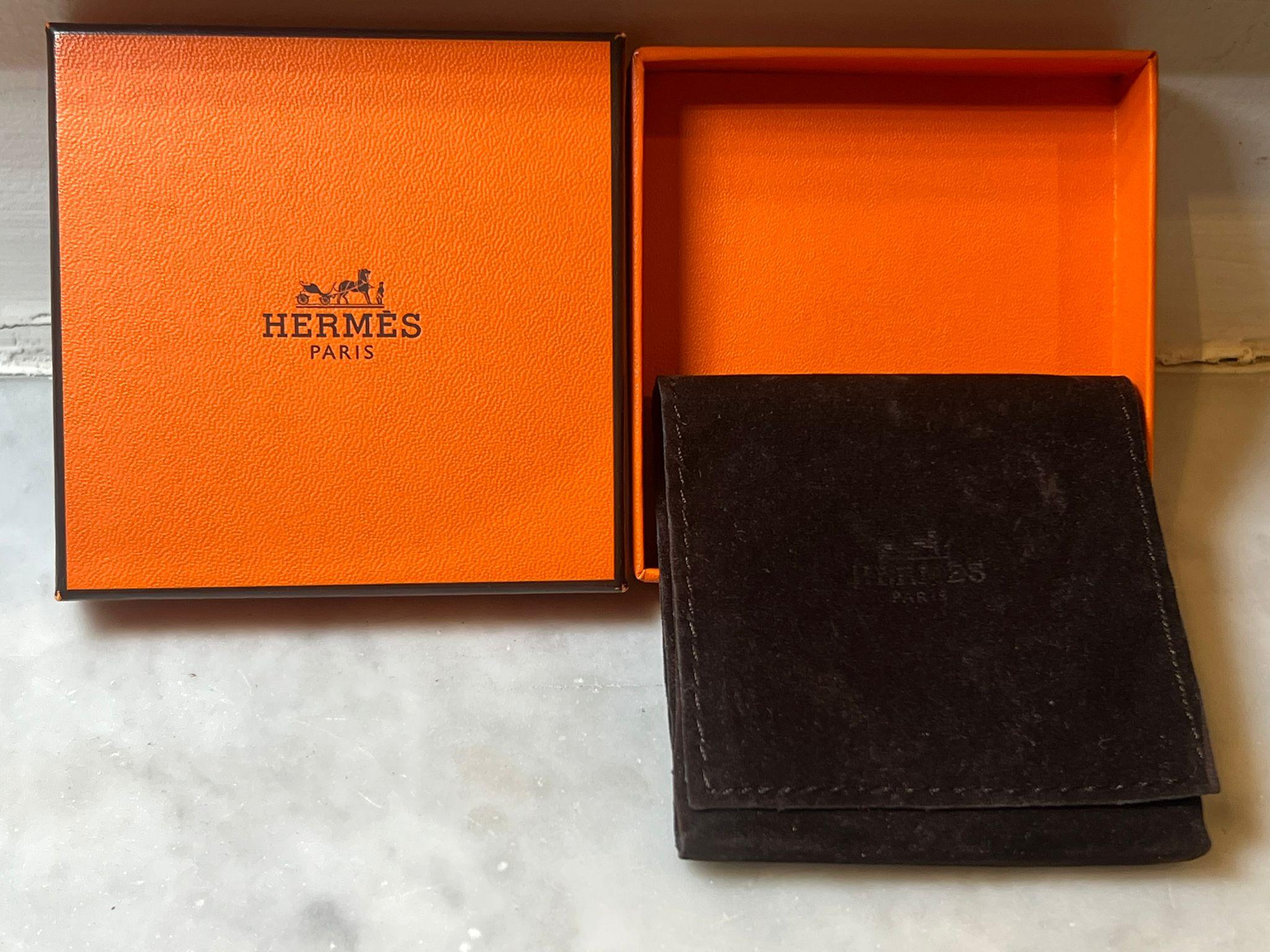 Hermès Pulsera Clic H Negro Paladiado en venta 3