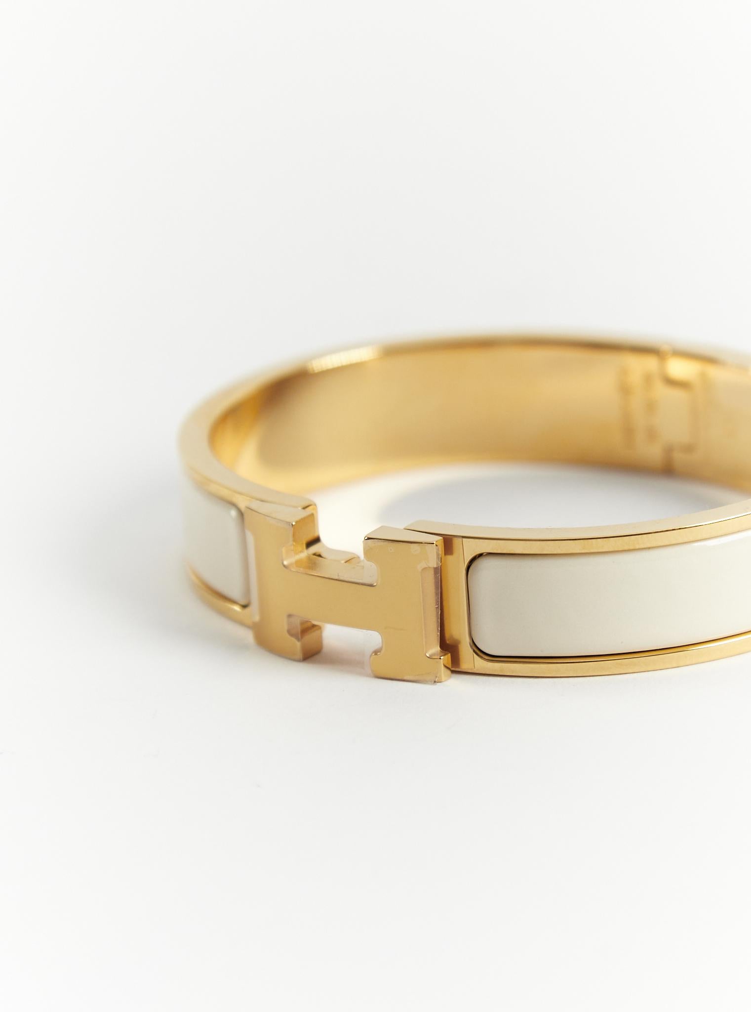 hermes armband weiss gold