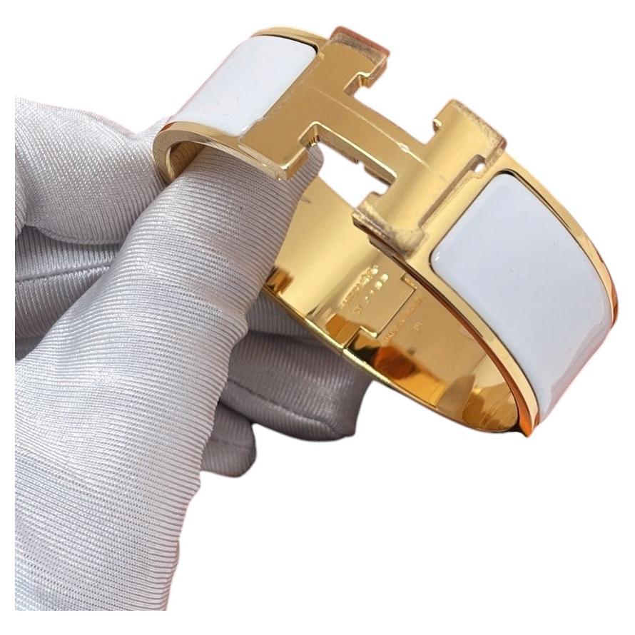 Hermès Clic H Armband Wide Band Größe S