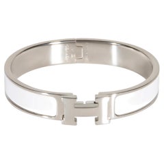 Hermès Clic H, bracelet blanc