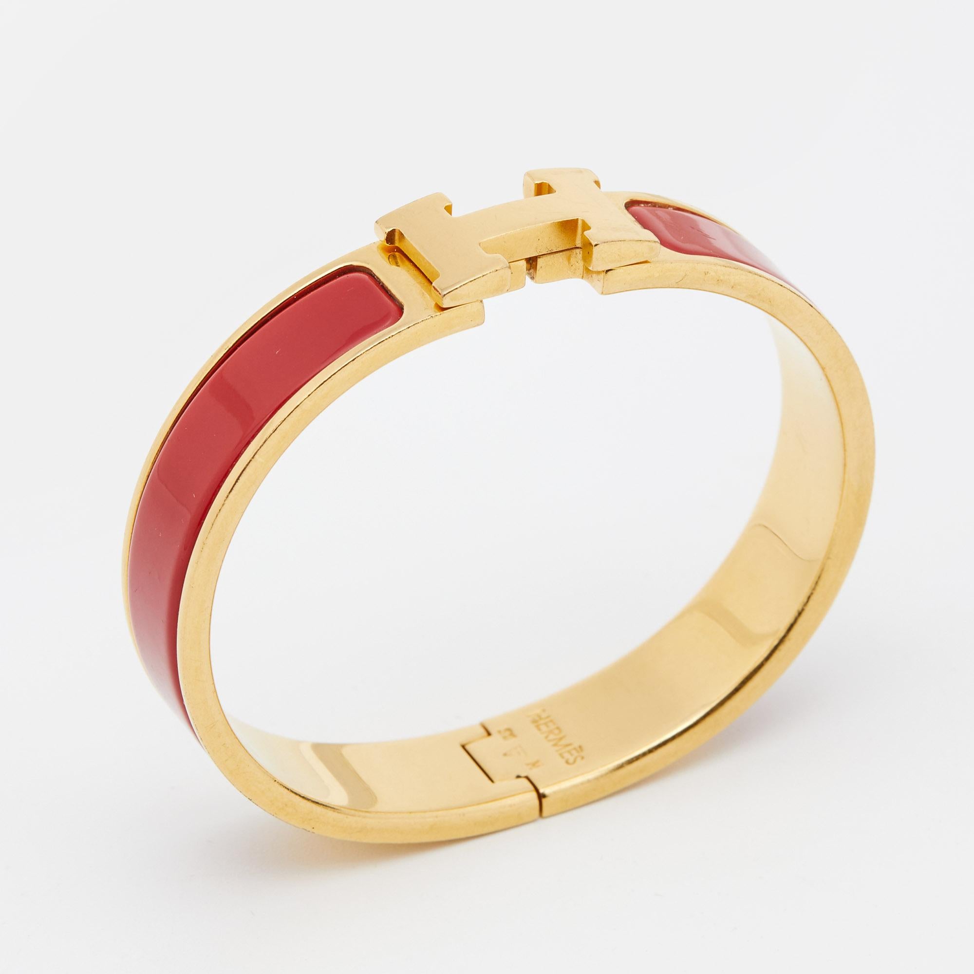 red hermes bracelet