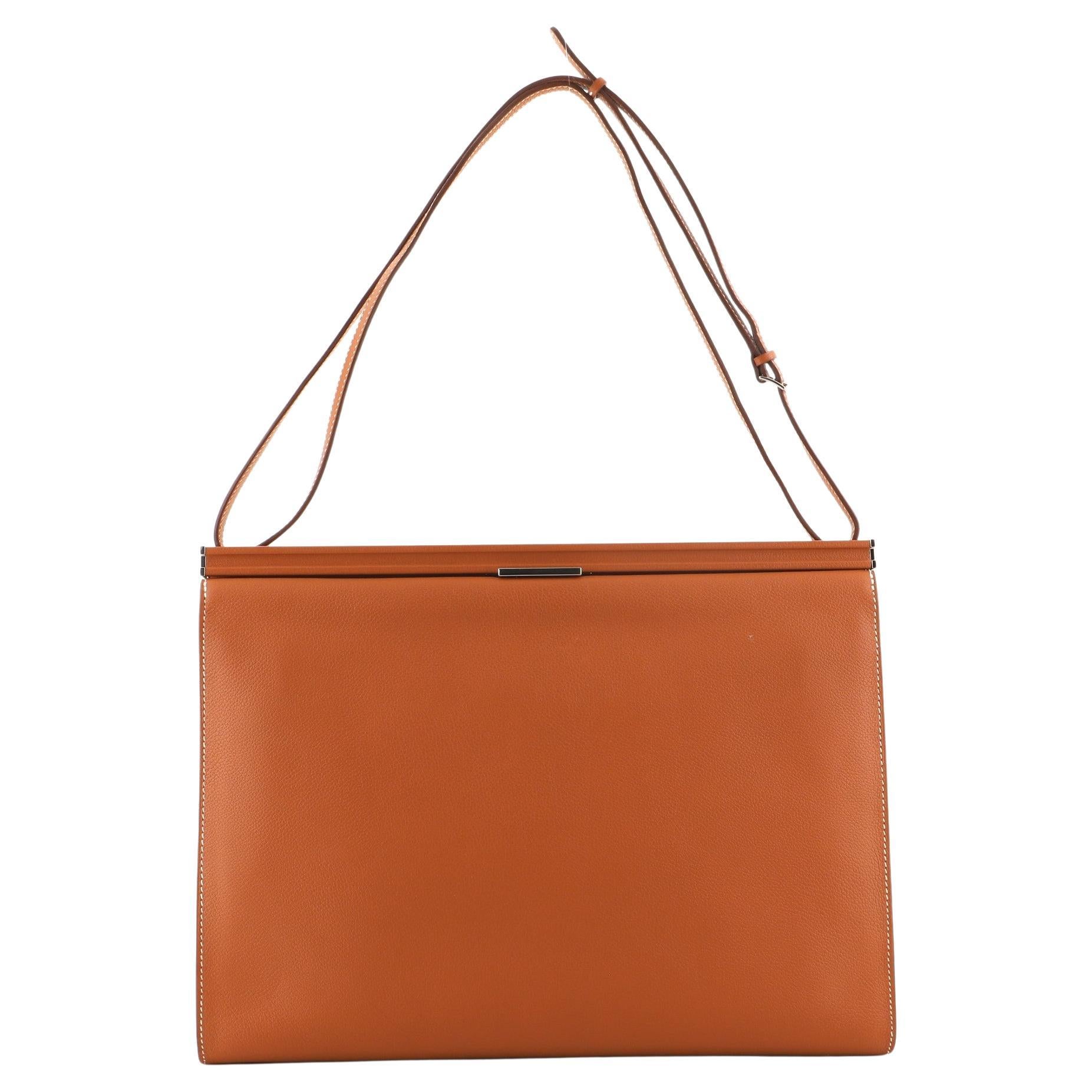 Hermes Clic-H Shoulder Bag Evercolor 33 For Sale at 1stDibs