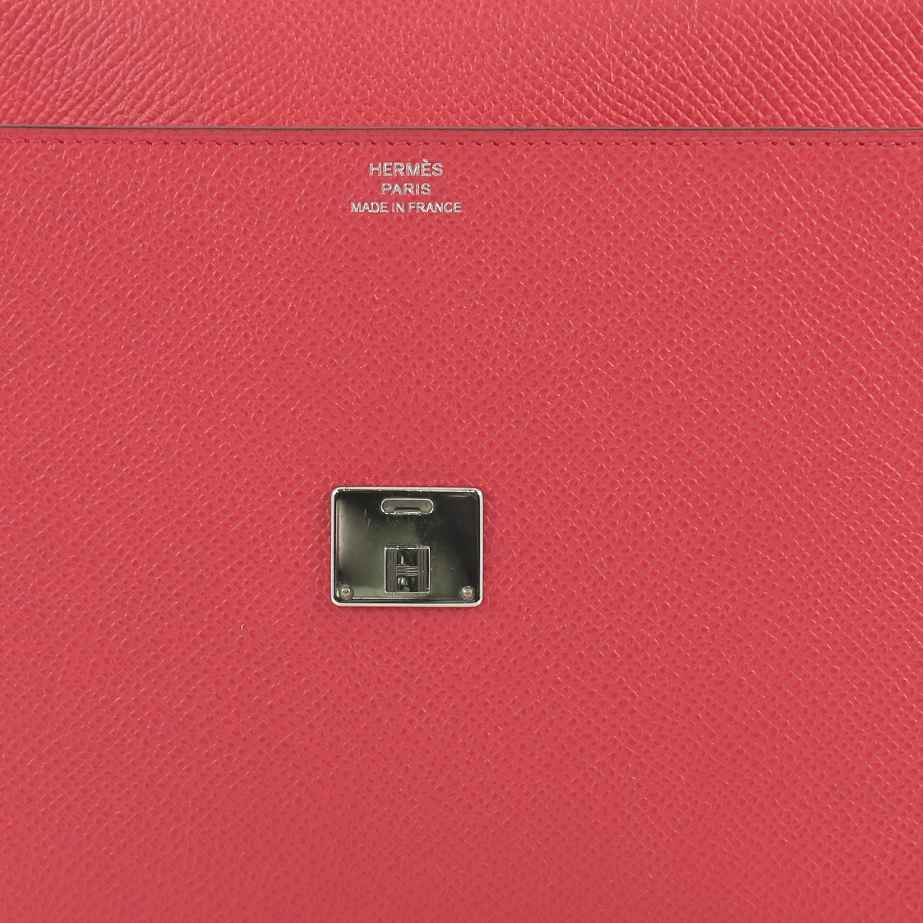 Hermes Clic Wallet on Strap Epsom 16 In Good Condition In NY, NY