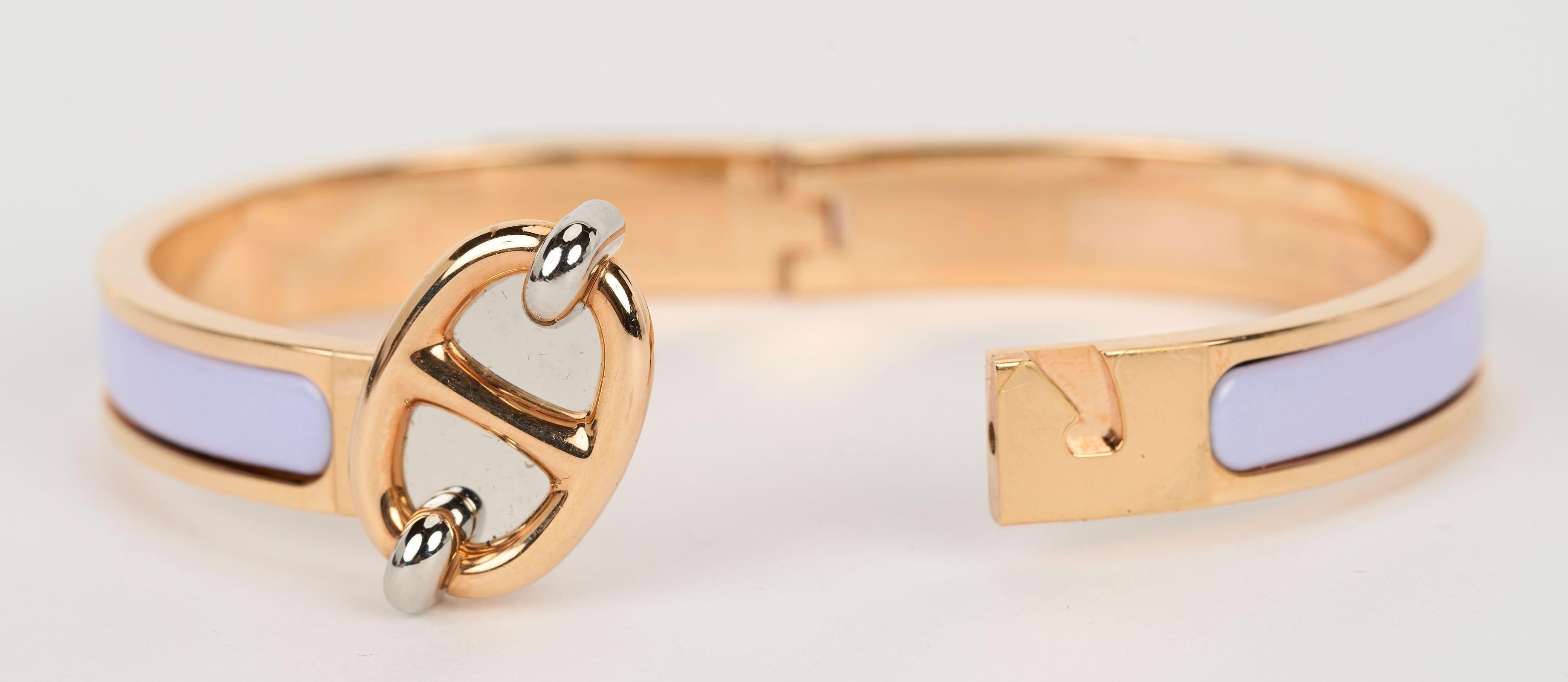 Hermès Click Chaine d'Ancre Bangle New Neuf - En vente à West Hollywood, CA