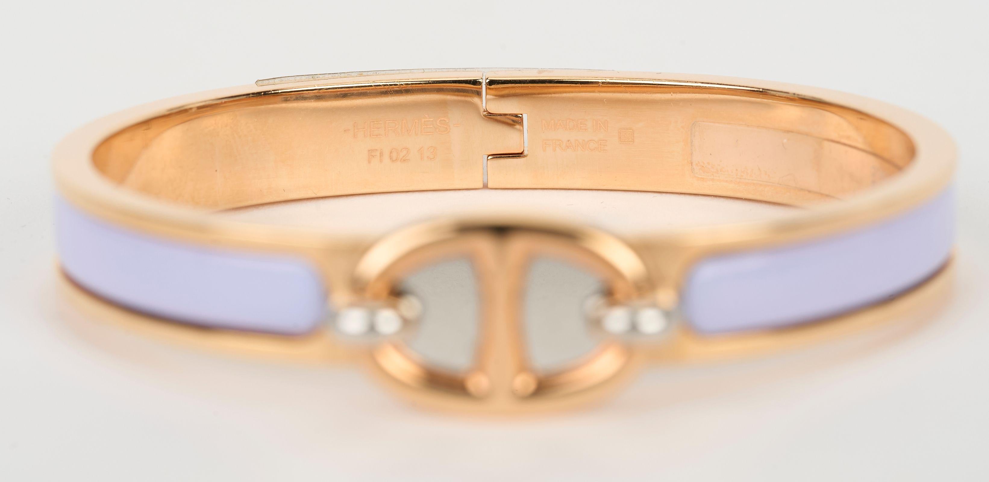 Hermès Click Chaine d'Ancre Bangle New en vente 1